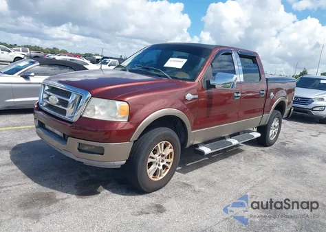 2005 Ford F-150 Lariat/Xlt из США, поврежденный, VIN 1FTPW125X5KD47195